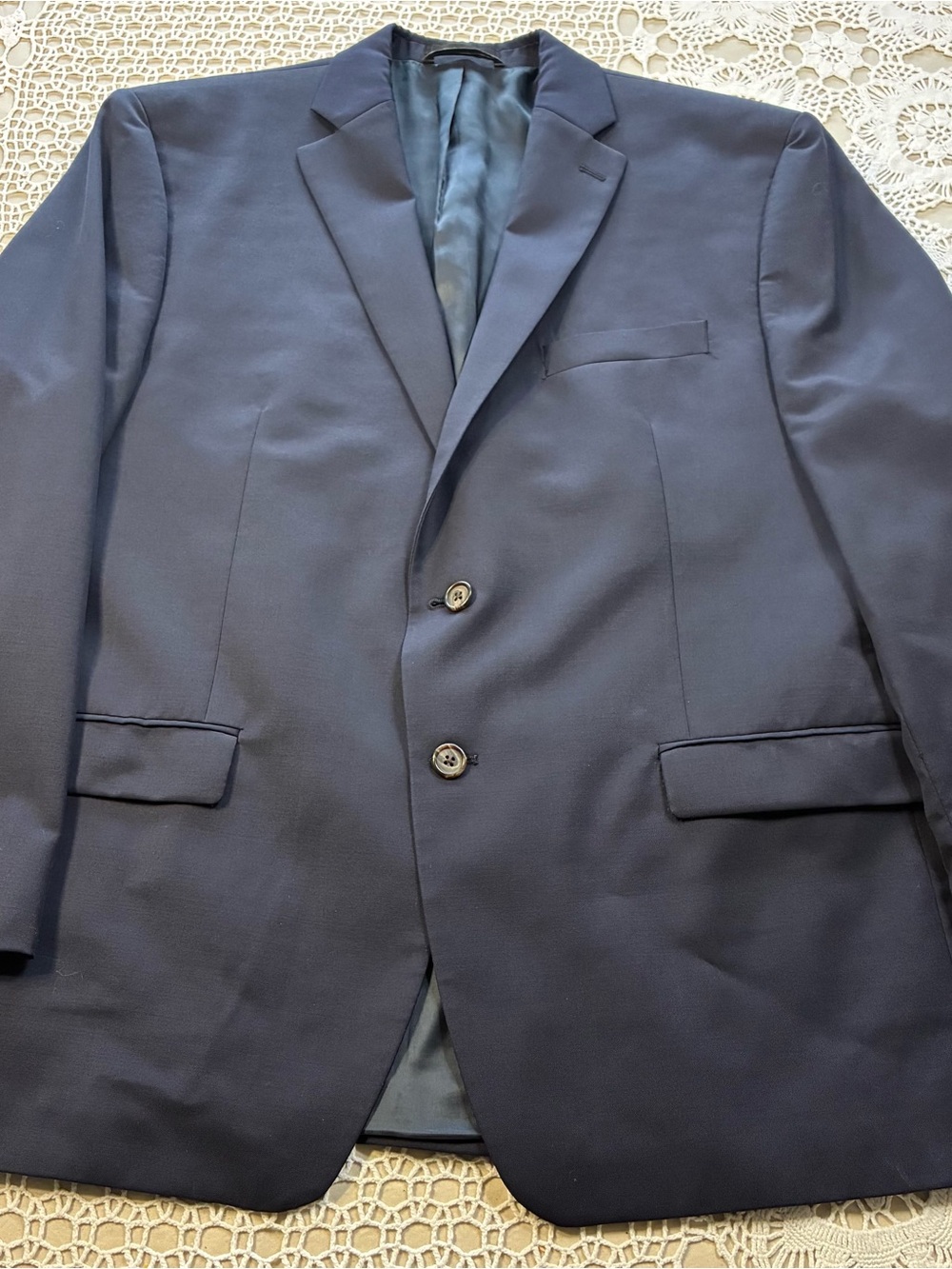 Ralph Lauren Men's Navy Two-Button Sport Coat